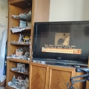 Sleek Black Flat Screen TV